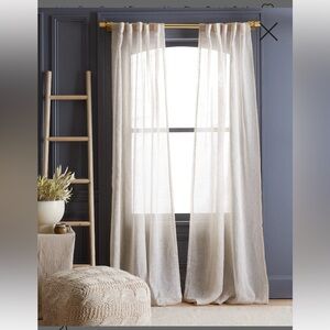 Quince European Linen Sheer Curtain Set (Set of 2)